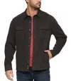Flags & Anthem Hamlin Stretch Twill Shirt Jacket In Charcoal In Brown