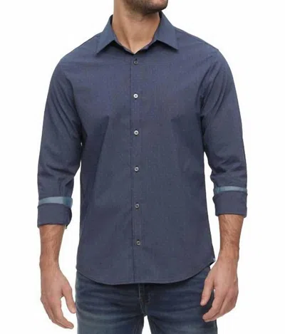 Flags & Anthem Hammond Long Sleeve Performance Icon Shirt In Navy
