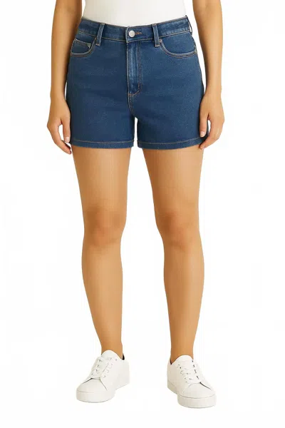 Flags & Anthem Hazel Denim Short In Med Wash Indigo In Blue