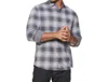Flags & Anthem Hero Stretch Flannel Shirt In Grey/charcoal In Multi