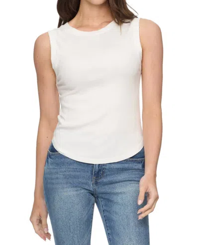 Flags & Anthem Joliet Seamed Tank Top In White