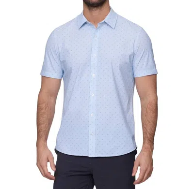 Flags & Anthem Journey Stretch Shirt In White In Blue