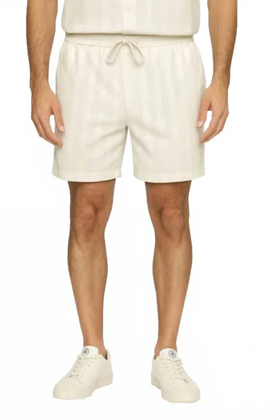 Flags & Anthem Judson Drawstring Short In Light Blue/cream In Multi