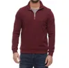 Flags & Anthem Lavelle 1/4 Zip Pullover Sweater In Maroon