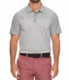 Flags & Anthem Louisville Short Sleeve Blocked Performance Polo In Grey Heather