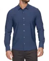 Flags & Anthem Madeflex Journey Stretch Shirt In Navy Blue In Blue