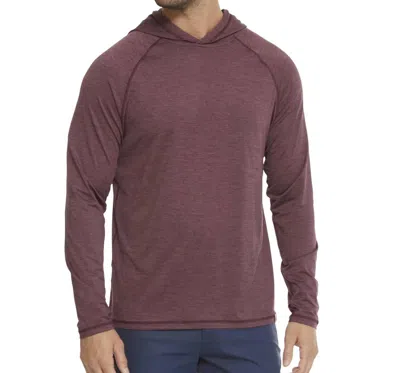 Flags & Anthem Madeflex Victory Performance Hoodie In Maroon Heather In Brown