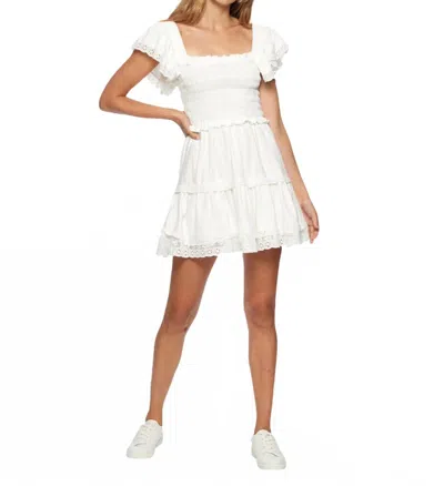 Flags & Anthem Manila Mini Dress In White