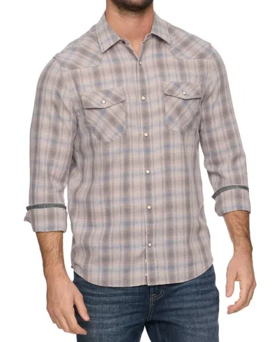 Flags & Anthem Mick Vintage Western Shirt In Blue