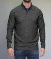 Flags & Anthem Miles Mockneck Sweater In Charcoal In Gray