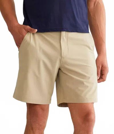 Flags & Anthem Millen Performance Hybrid Short In Khaki In Brown