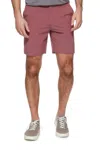 Flags & Anthem Millen Performance Hybrid Short In Mauve In Burgundy