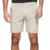 Flags & Anthem Millen Performance Hybrid Short In Stone In Neutral
