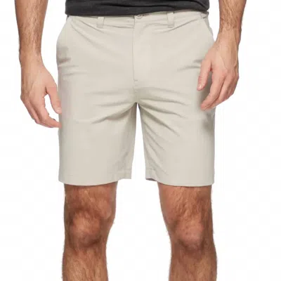 Flags & Anthem Millen Performance Hybrid Short In Stone In Neutral