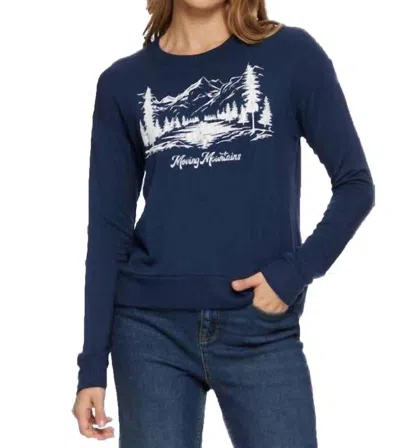 Flags & Anthem Moving Mountains Sweatshirt In Blue