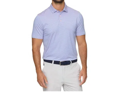 Flags & Anthem Naples Performance Short Sleeve Top In Blue/ Pink