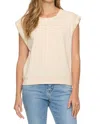 Flags & Anthem Nora Dolman Sleeveless Sweatshirt In Cream In Neutral