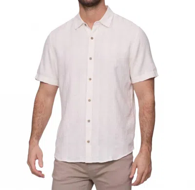 Flags & Anthem Oliver Oceanside Linen Shirt In White
