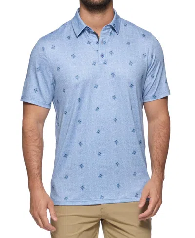 Flags & Anthem Paco Cocktail Performance Polo Top In Blue