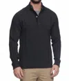 Flags & Anthem Plainview Mock Neck Sweater In Charcoal