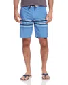 Flags & Anthem Rockaway Stripe 8" Board Shorts In Blue/white In Blue