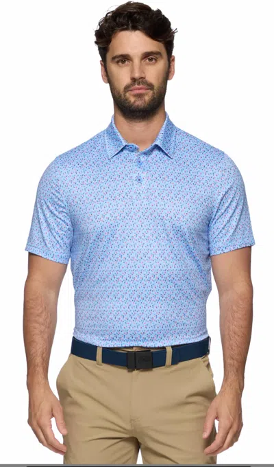 Flags & Anthem Santee Mvp Polo Shirt In Blue Combo