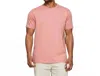 Flags & Anthem Stretch Comfort Crew T-shirt In Coral In Pink