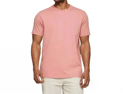 Flags & Anthem Stretch Comfort Crew T-shirt In Coral In Pink