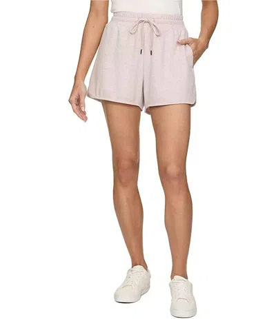 Flags & Anthem Super Soft Drawstring Shorts In Pink Heather In Neutral