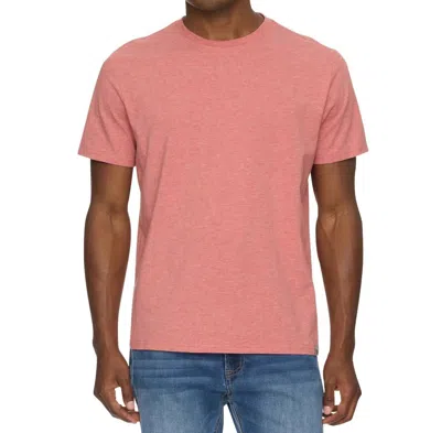 Flags & Anthem Syracuse Short Sleeve Crewneck Tee In Coral Heather In Pink
