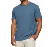 Flags & Anthem Syracuse Short Sleeve Crewneck Tee In Navy Heather In Blue