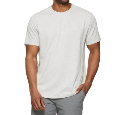 Flags & Anthem Tae Essential Tee In Light Grey Heather In White