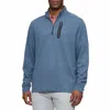 Flags & Anthem Torrance Performance Quarter Zip Mockneck Pullover In Blue In Blue