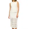 Flags & Anthem Twofer Sweater Midi Dress In Cream In White