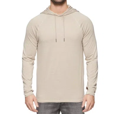 Flags & Anthem Vick Performance Hoodie In Oat In Brown