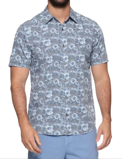Flags & Anthem Vintage Soft Shirt In Floral Charcoal In Gray