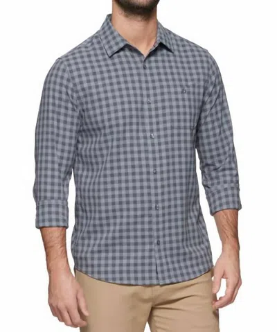Flags & Anthem Westerly Long Sleeve Performance Icon Shirt In Black/charcoal