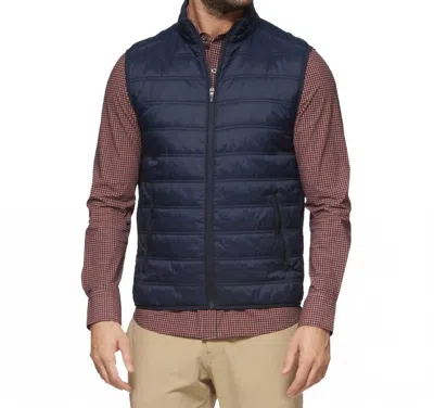 Flags & Anthem Worthington Performance Puffer Vest In Navy In Blue
