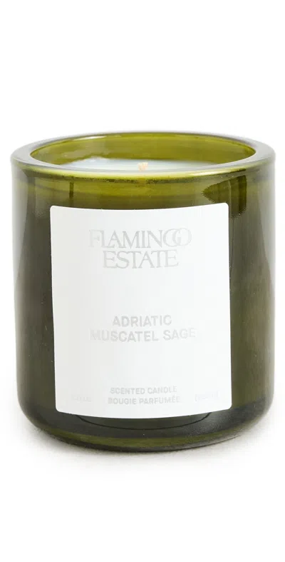 Flamingo Estate Adriatic Muscatel Sage Candle Green