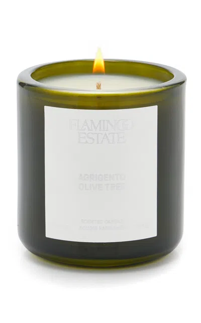 Flamingo Estate Agrigento Olive Tree Candle In Green