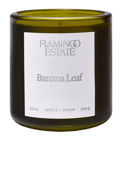 Flamingo Estate Banana Leaf Candle In Multi