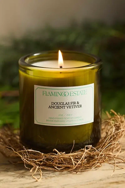 Flamingo Estate Douglas Fir + Vetiver Candle In Gray