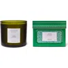 Flamingo Estate Green Goddess Three-wick Candle In Multi