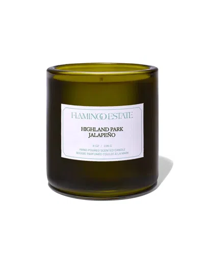 Flamingo Estate Highland Park Jalapeño Candle In Green