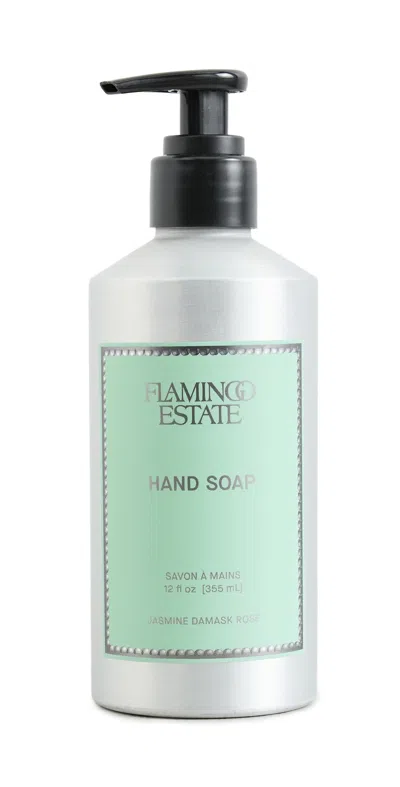 Flamingo Estate Jasmine & Damask Rose Hand Soap Green