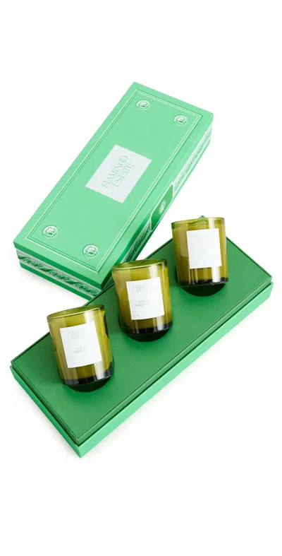 Flamingo Estate Mini Three Brothers Set Green