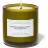 Flamingo Estate Night Blooming Jasmine And Damask Rose Candle 8 Oz. In Green