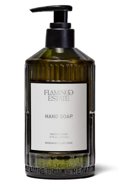 Flamingo Estate Rosemary Clary Sage Glass Hand Soap In Transparent