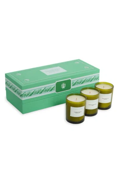 Flamingo Estate The Mini Three Sisters Candle Set In Green
