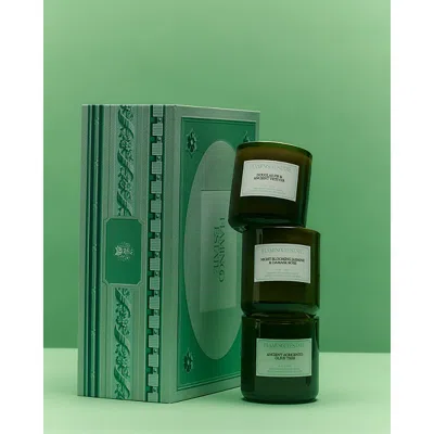 Flamingo Estate The Three Brothers Candle Set In Green